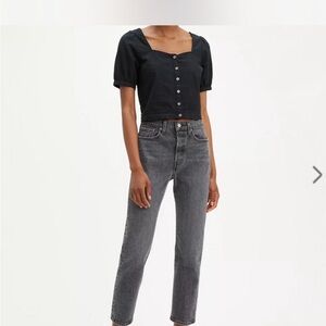 Levi's Women's Gray Straight Leg Jeans